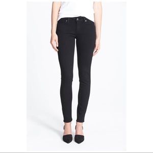 Paige Verdugo Ultra Skinny Jeans in “black shadow”